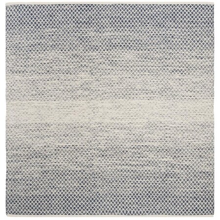 Safavieh 6 x 6 ft. Square Montauk Hand Woven RugNavy & Ivory MTK601C-6SQ